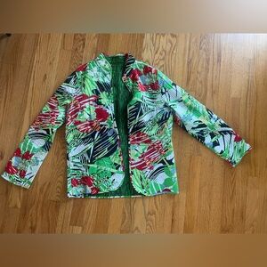 Colorful Leaf Pattern Jacket